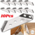 cheap Home Storage &amp; Hooks-10Pcs Triangle Corner Brace Angle Bracke with Screws Shelf Support Fastener.Stainless Steel Corner Brace Triangular Flange Angle Bracket Mending Plate Furniture Fastener Joint Corner Connector