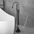 voordelige Badkranen-Badkraan - minimalistische Galvanisch verzilveren Vrijstaand Keramische ventiel Bath Shower Mixer Taps