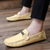 voordelige Casual loafers-lichtblauwe heren loafers - casual instapmocassins met metalen gespdetail, comfortabele schoenen voor autorijden en dagelijks gebruik