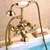 levne Vanové baterie-Vanová baterie - Moderní soudobé Galvanicky potažený Římská vana Keramický ventil Bath Shower Mixer Taps