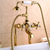 levne Vanové baterie-Vanová baterie - Moderní soudobé Galvanicky potažený Římská vana Keramický ventil Bath Shower Mixer Taps
