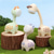 abordables Veilleuses pour chambre d&#039;enfant-Style populaire enfants animal veilleuse mignon girafe lampe de lecture rechargeable avec tête mobile enfants petit cadeau girafe veilleuse dortoir tête de lit LED veilleuse rétractable lampe de table
