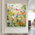 cheap Animal Paintings-Hand painted Abstract Colorful Butterfly Oil Painting on Canvas animal painting Original Nature Scenery pattle knife Painting Custom Planting  Art Modern oil painting for Wall Art Bedroom Wall Decor