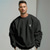 cheap Men&#039;s Elite Hoodies &amp; Sweatshirts-Men&#039;s Graphic Sweatshirt Bull Fashion Sweatshirt Holiday Vacation Streetwear Sweatshirts White Gray Long Sleeve Crew Neck Print Spring &amp;  Fall Designer Hoodie Sweatshirt