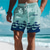 billige strandshorts til mænd-waves herreresort 3d printede boardshorts badebukser elastisk talje snøre med meshforing aloha hawaiiansk stil feriestrand s til 3xl