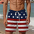 tanie męskie szorty plażowe-flaga narodowa patriotyczny męski kurort spodenki planszowe z nadrukiem 3D kąpielówki elastyczny pas sznurek z siatkową podszewką aloha styl hawajski wakacje plaża od s do 3xl