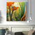 cheap Floral/Botanical Paintings-Handmade Original Flower Oil Painting On Canvas  Abstract plant Art Painting for Home Decor With Stretched Frame/Without Inner Frame Painting