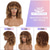 cheap Party Wigs-Curly Wigs for Black Women 14 Inches Soft Curly Afro Wigs With Bangs Premium Synthetic Brown Mixed Blonde Curly Wigs Curly Full Wig for Black Women Daily Use Halloween Wigs