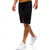 preiswerte Shorts-Herren Sweatshorts Kurze Hose Lässige Shorts Kordelzug Elastische Taille Glatt Atmungsaktiv Weich Casual Wochenende Modisch Strassenmode Schwarz Grau Mikro-elastisch