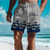levne pánské plážové šortky-vlny pánské letovisko 3D potištěné šortky plavky elastický pas stahovací šňůrka s podšívkou ze síťoviny aloha havajský styl dovolená pláž s až 3xl