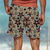billige strandshorts for menn-patriotisk stjerne herreresort 3d-trykt brettshorts badebukse elastisk midje snøring med mesh-fôr aloha hawaiiansk stil feriestrand s til 3xl