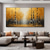 cheap Landscape Paintings-Handmade Original Forest Oil Painting On Canvas Wall Art Decor Abstract Yellow Tree Landscape Painting for Home Decor With Stretched Frame/Without Inner Frame Painting
