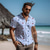 abordables Chemise hawaïen-Chemise hawaïenne à manches courtes pour hommes, voilier imprimé en 3d, boutonnée, chemise de plage, vacances, usage quotidien, s à 3xl