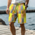 baratos shorts de praia masculinos-Geometria resort masculino 3d impresso calções de banho calções de banho cintura elástica cordão com forro de malha aloha estilo havaiano férias praia s a 3xl