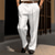 billige kjole bukser-Herre Pæne bukser Bukser Suit Bukser Frontlomme Lige ben Vanlig Komfort Forretning Daglig Ferie Mode Chic og moderne Sort Hvid