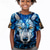 tanie 3D zwierzęta dla chłopca-Dla chłopców 3D Wilk T-shirt Koszule Krótki rękaw Druk 3D Lato Aktywny Sport Moda Dzieci 3-12 lat Półgolf Na zewnątrz Codzienny Regularny