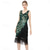 cheap Dresses-The Great Gatsby Peacock Flapper Dress Retro Vintage Roaring 20s 1920s Cocktail Dress Women&#039;s Sequins Tassel Fringe Costume Cosplay Formal Evening Sleeveless Midi Dress