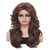 cheap Historical Wigs-Rugelyss Vintage Wigs Brown Mixed Wig for Women Lady Layered Synthetic Full Wigs for 60s 70s 80s Cosplay Costume Disco Hair Wig Halloween Wigs
