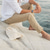 Χαμηλού Κόστους λινό παντελόνι-Ανδρικά Λευκά παντελόνια Παντελόνια Καλοκαίρι παντελόνι Τσέπη Ελαστική μέση Σκέτο Άνεση Αναπνέει Causal Καθημερινά Αργίες Μείγμα Λινό / Βαμβάκι Μοντέρνα Κλασσικό στυλ Χακί