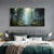 cheap Landscape Paintings-Large hand painted Abstract Forest Oil Painting On Canvas Green Tree Wall Art Original Nature Landscape Painting Custom Painting Modern artwork for Living Room Decor