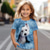 baratos Animais 3D da Menina-Camiseta feminina com estampa 3D de cachorro, rosa, manga curta, estampa 3D, moda verão, fofa, poliéster, infantil, 4 a 12 anos, gola redonda, casual, para atividades ao ar livre, ajuste regular