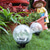 cheap Landscape Lights-Solar Powered Ice Hockey Buried Lamp Lawn Inserted Lamp Outdoor Courtyard Garden Step Atmosphere Decoration Led Crack Lamp