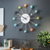 cheap Metal Wall Decor-Large Wall Clock Metal Decorative Silent Non-Ticking Big Clocks Modern Home Decorations for Living RoomBedroomDining Room Office