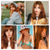 cheap Synthetic Trendy Wigs-Auburn Wig with Bangs Natural Hair Wigs for Women Long Layered Wig for Girls Dark Roots Copper Red Ombre Wig Heat Resistant Orange Ginger Synthetic Wig Daily Use Redhead Wig 26 Inch