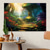 cheap Landscape Prints-Landscape Wall Art Canvas Staircase Forest at Sunrise Prints and Posters Pictures Decorative Fabric Painting For Living Room Pictures No Frame