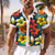 رخيصةأون قمصان استوائية-الأزهار عارضة الرجال منتجع هاواي 3D قميص مطبوع زر حتى قصيرة الأكمام الصيف قميص عطلة ارتداء اليومي S إلى 3XL