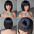 cheap Human Hair Lace Front Wigs-Brazilian wig headpiece 100% Human hair 1x4 Transparent lace BOB Straight Wave 150 density wig headpiece