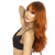 cheap Synthetic Trendy Wigs-Auburn Wig with Bangs Natural Hair Wigs for Women Long Layered Wig for Girls Dark Roots Copper Red Ombre Wig Heat Resistant Orange Ginger Synthetic Wig Daily Use Redhead Wig 26 Inch