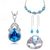 cheap Wearable Accessories-Online Celebrity The Same New Type Of Imitation Natural Topaz Suit Tiktok Live Broadcast Popular Color Treasure Ring Earring Pendant Female