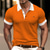 billiga klassisk polo-Herr POLO Shirt Knapp upp Polos Ledigt Sport Kavajslag Kortärmad Mode Grundläggande Färgblock Lappverk Ficka Sommar Normal Svart Marinblå Orange Grå POLO Shirt