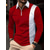 cheap Classic Polo-Men&#039;s Polo Shirt Quarter Zip Polo Work Daily Wear Lapel Long Sleeve Fashion Comfortable Color Block Patchwork Zip Up Spring &amp;  Fall Regular Fit Black White Red Navy Blue Blue Gray Polo Shirt