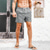 cheap Men&#039;s Swimming Shorts-Men&#039;s Board Shorts Swim Trunks Going out Weekend Breathable Quick Dry Pocket Drawstring Elastic Waist Striped Short Gymnatics Casual Activewear Sky Blue Brown