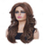cheap Historical Wigs-Rugelyss Vintage Wigs Brown Mixed Wig for Women Lady Layered Synthetic Full Wigs for 60s 70s 80s Cosplay Costume Disco Hair Wig Halloween Wigs