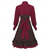 baratos Vestidos-Gótica Lolita Punk e gótico Steampunk Vestidos Bispo Com Babados Bloco de cor Aberto para a Lateral Fantasia Mulheres Fantasia Steampunk Espetáculo Mascarilha Adulto Vestido