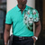 cheap Graphic Polo-Men&#039;s Polo Shirt Lapel Polo Button Up Polos Golf Shirt Animal Tiger Graphic Prints Turndown Blue-Green Red Blue Orange Green Outdoor Street Short Sleeves Print Clothing Apparel Sports Fashion