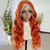 cheap Human Hair Lace Front Wigs-Human Hair 13x4 Body Wave Orange Ginger Lace Front Wigs 12-28 Inch150% Density With Baby Hair For Black Women Lace Frontal Wig