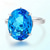 cheap Wearable Accessories-Online Celebrity The Same New Type Of Imitation Natural Topaz Suit Tiktok Live Broadcast Popular Color Treasure Ring Earring Pendant Female