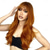 cheap Synthetic Trendy Wigs-Auburn Wig with Bangs Natural Hair Wigs for Women Long Layered Wig for Girls Dark Roots Copper Red Ombre Wig Heat Resistant Orange Ginger Synthetic Wig Daily Use Redhead Wig 26 Inch