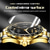 cheap Quartz Watches-OLEVS Men Quartz Watch Minimalist Fashion Casual Wristwatch Luminous Calendar Waterproof Steel Watch