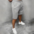 preiswerte Shorts-Herren Sweatshorts Kurze Hose Lässige Shorts Kordelzug Elastische Taille Glatt Atmungsaktiv Weich Casual Wochenende Modisch Strassenmode Schwarz Grau Mikro-elastisch