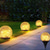 cheap Landscape Lights-Solar Powered Ice Hockey Buried Lamp Lawn Inserted Lamp Outdoor Courtyard Garden Step Atmosphere Decoration Led Crack Lamp