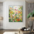 cheap Animal Paintings-Hand painted Abstract Colorful Butterfly Oil Painting on Canvas animal painting Original Nature Scenery pattle knife Painting Custom Planting  Art Modern oil painting for Wall Art Bedroom Wall Decor