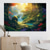 cheap Landscape Prints-Landscape Wall Art Canvas Staircase Forest at Sunrise Prints and Posters Pictures Decorative Fabric Painting For Living Room Pictures No Frame