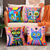 cheap Animal Style-Cat Cartoon Double Side Cushion Cover 1PC Soft Decorative Square Throw Pillow Cover Cushion Case Pillowcase for Bedroom Livingroom Superior Quality Indoor Cushion for Sofa Couch Bed Chair