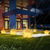 cheap Landscape Lights-Solar Powered Ice Hockey Buried Lamp Lawn Inserted Lamp Outdoor Courtyard Garden Step Atmosphere Decoration Led Crack Lamp