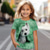 baratos Animais 3D da Menina-Camiseta feminina com estampa 3D de cachorro, rosa, manga curta, estampa 3D, moda verão, fofa, poliéster, infantil, 4 a 12 anos, gola redonda, casual, para atividades ao ar livre, ajuste regular